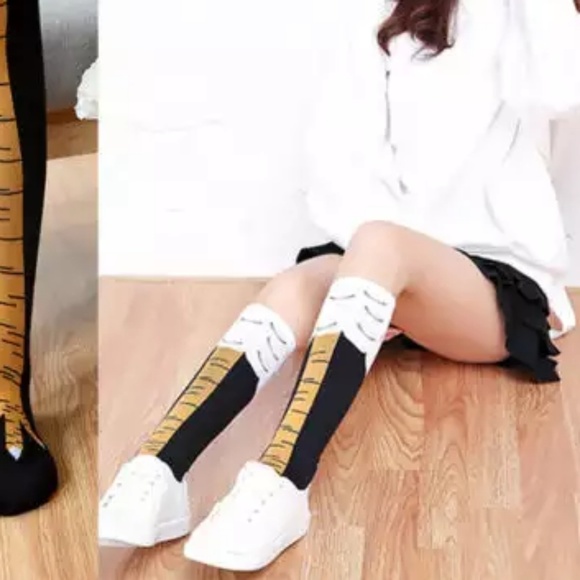 New!!! Chicken Knee High Socks - Picture 3 of 3